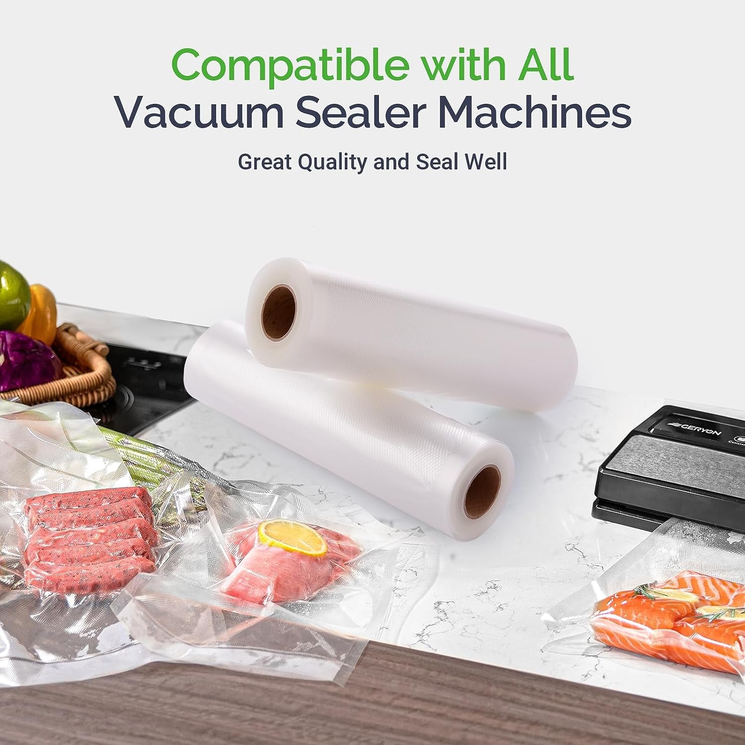 Vacuum Sealer Rolls, 2 Packs 8