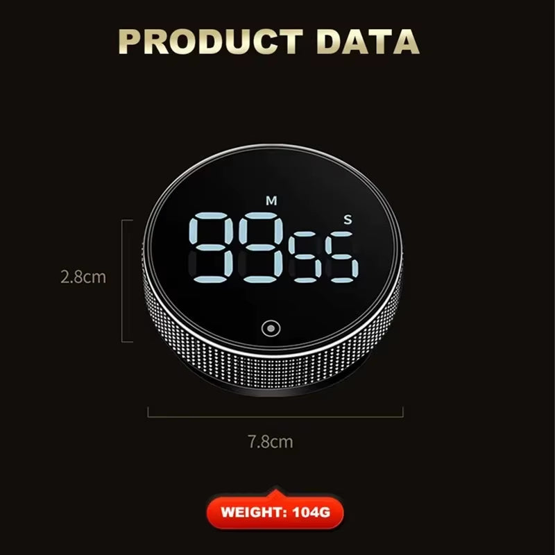 Magnetic Kitchen Timer Digital Timer Manual Countdown Alarm Clock Mechanical Cooking Timer Cooking Shower Study Stopwatch